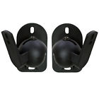 05 026 Vonhaus Black Universal Wall Mount Speaker Brackets X 2 5060147556100