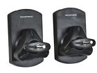 111410 Monoprice Low Profile Capacity Speaker Wall Mount Brackets Pair Black