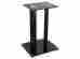12281 Monoprice Glass Floor Speaker Stands Pair Black 889028002759