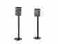 14542 Unbranded Generic 2 Floor Speaker Stand For Sonos Play 1 System Black Pair New