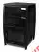 Swh4024b 26036 Tech Craft Veneto Black Finish Audio Stand W Glass Door Shelves Id