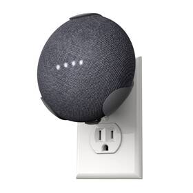 360 Electrical 819124010778 Powerclip Outlet Mount For Google Nest Mini Charcoal Speaker Wall Hub