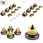4332750975 Facmogu Pcs Golden Speaker Spikes Subwoofer Cd Audio 756155002726