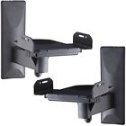 47886 Videosecu Wall Mount Speaker Holder Bracket Bookshelf Adjustable 603305447886