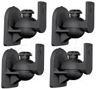 4pkbsebkt Bracket Master Mono Pack Lot Universal Satellite Speaker Black Wall