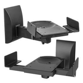 5 Core 810144132518 Speaker Wall Mount Adjustable Shelf Holder Swivel 180 Degree Bookshelf Br