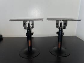 5core 744759092939 2 Pack Heavy Duty Speaker Mounts Support Up To 80lb Wall Ceiling Black