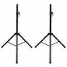70037 Vidaxl 2 Pc Adjustable Speaker Stand Lighting Stage Band Pro Foldable Easy Transport 8718475862741