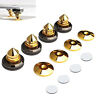 82576 Unbranded Golden Speaker Spikes Isolation Stand Mat Feet Cone Base