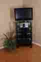 T1d-137bktv 94063 Tier One Designs Black Glass Tv Stand-audio Rack Id 892139001702
