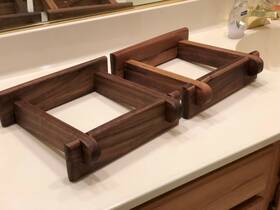 L-810 A/d/s/ Custom Made Walnut Speaker Stands For Ads L-9e Speakers