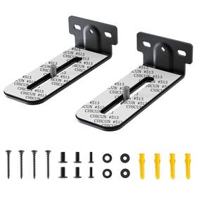 Agandax 741421103948 Soundbar Wall Mount Bracket Universal Shelf Depth Adjustable F