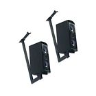 Am41c-black Pinpoint Mounts Bracket Side Clamping Bookshelf Speaker Ceiling Mount With