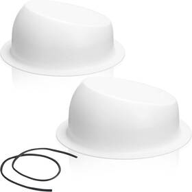 Amylove 313019231281 2 Pcs Universal Angled Speaker Enclosures Boxes Pods Surface Mount With Rubber S