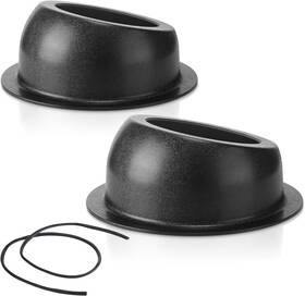 Amylove 705353743092 2 Pcs Universal Angled Speaker Enclosures Boxes Pods Surface Mount With Rubber S