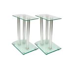 Aru5526498855779ob Aluminum Speaker Stands Pcs Transparent Safety Glass