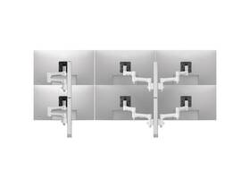 Awms-6-46275-h-w Atdec 6 Desk Mount For Monitor - White Vesa Plate 75x100 And 100x100 Awms-6-4