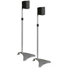 Atlantic Adjustable Satellite Speaker Stands Titanium Pair 031742000324