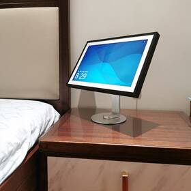 Es025-02 Atophk Echo Show 15 Stand - 360 Swivel And 50 Tilt Aluminum Base Non-slip Silicone