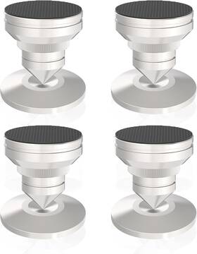 Audio 313020134144 Stainless Steel Adjustable Speaker Spike Isolation Feet Subwoofer Floor Protecto