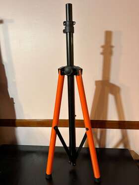 Ss005 Audio2000s One X1 Heavy Duty Adjustable Tripod Pa Dj Speaker Stand Black/ora