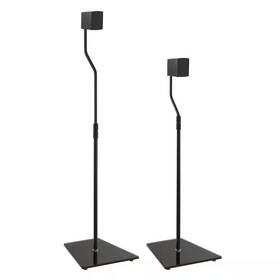 Avf 313112431489 Black Glass Speaker Floor Stand Set Of 2