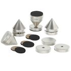 Az5914481675f86-us Imported Dayton Audio Satin Nickel Isolation Cone Set 844632082405