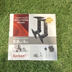 Sp-5ms Barkan New Satellite Speaker Wall Ceiling Mounts Pair Black 8.8lb Sealed