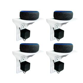 Beratek Industries 855166006584 Power Perch Wall Outlet Shelf - Convert Your Into Display Shelves Al