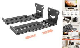Ybyxzj-1b Besster Universal Soundbar Wall Mount Bracket Metal Shelf Compatible Black