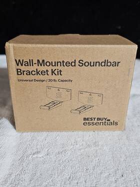 Best Buy Essentials 600603281907 Essentials- Fixed Soundbar Wall Mount For Most 20 Lb. Bracket Kit