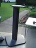 Bf24b-03 Sanus Tall Fixed Height Black Wood Stereo Speaker Stands