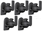 Bkmastr5pk Bracket Master Mono Pack Lot Universal Satellite Speaker Black Wall