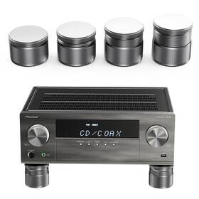 Blissfuhue 745248212784 Adjustable Speaker Isolation Feet 4 Pack - Height 0.9-1.5 Inch Vib
