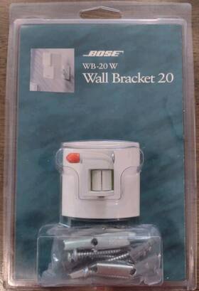 Wb-20 Bose 017817110815 Wall Bracket 20 W White Mount For Accoustimass Lifestyle