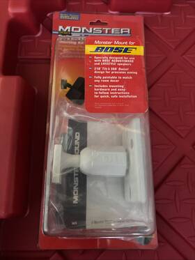 Bose 050644247682 New Monster Speaker Mounts Mounting Kit For One Satellite White