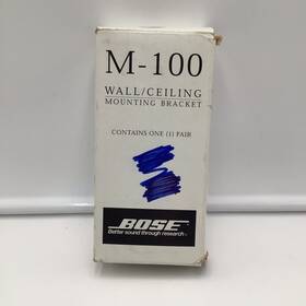 42343 Bose Genuine M 100 Speaker Pair Mount Bracket Part White Plastic