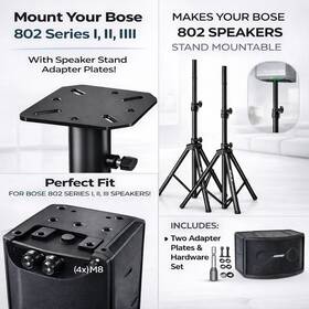 Skub07bqc7gnl Bose 2 X 802 Series Speaker Stands 35mm Inc Pole Mounting Compatible I Ii Iii