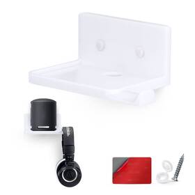 Brainwavz 895204905321 Eol 5 Inch Small Shelf With Headphone Hanger Adhesive And Screw In For Bluetoot