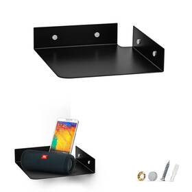Brainwavz 895204906632 8 Inch Metal Corner Wall Mount Shelf For Baby Monitors Security Cameras Sonos S