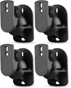Branded01 313111339328 Tnp Universal Satellite Speaker Wall Mount Bracket Ceiling Clamp With Adju