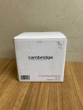 Cambridge Sound 840337100062 Management Ub-w Universal Mounting Bracket White New In Box