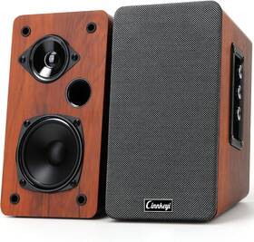 C5205-uk Cinnkeyi 50w Wooden Bookshelf Speakers Passive 2.0 Computer Pc Speaker Bluetoot
