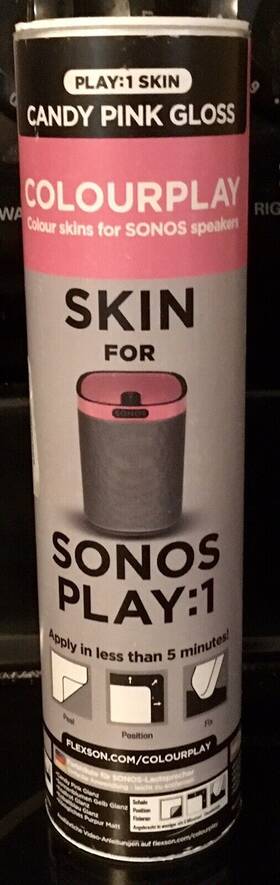 Flx1cp1041 Colourplay Sonos Play 1 Speaker Skin Candy Pink Gloss