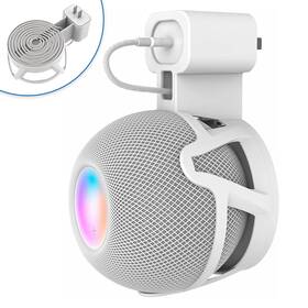 Cuhioy 192530076317 Wall Mount Holder For Homepod Mini Plug With Cord Management No Messy Wire