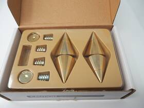 240-719 Dayton Audio Dss4-sn Satin Nickel Speaker Spike Set 4pcs