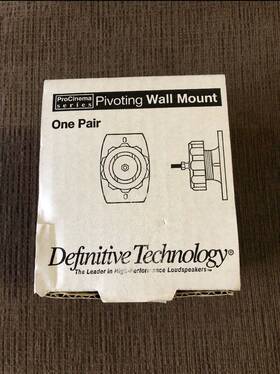 E3a3 Definitive Technology 093207073854 Pro-mount Articulating Threaded Wall-mount Brackets Black
