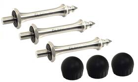 Dlspk-10 Desmond Photographic Set Of 3 10mm Thread 91mm Stiletto Spike Feet Rustproof Ss Stainless Steel Co