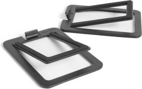 Distribution Inc. 445026692687 S2 Metal Speaker Stands For Small Speakers Black Pair 6 Pound Load Capacity