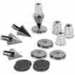 Dss2-bc Dayton Audio 2 Lot Of Black Chrome Spike Set 4 Pcs 9 Total 844632083334